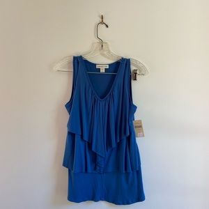 ColdWater Creek blue swing sleeveless blouse